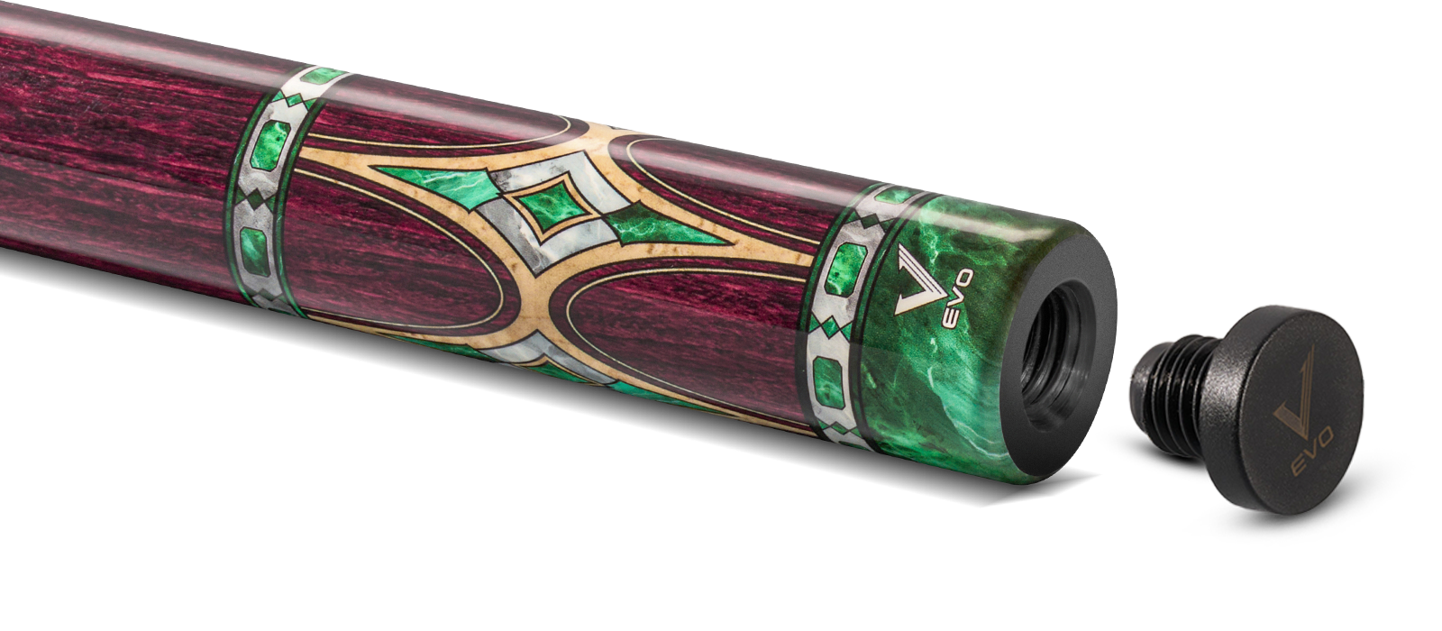 EVO Royale Garnet Crest No Wrap Pool Cue