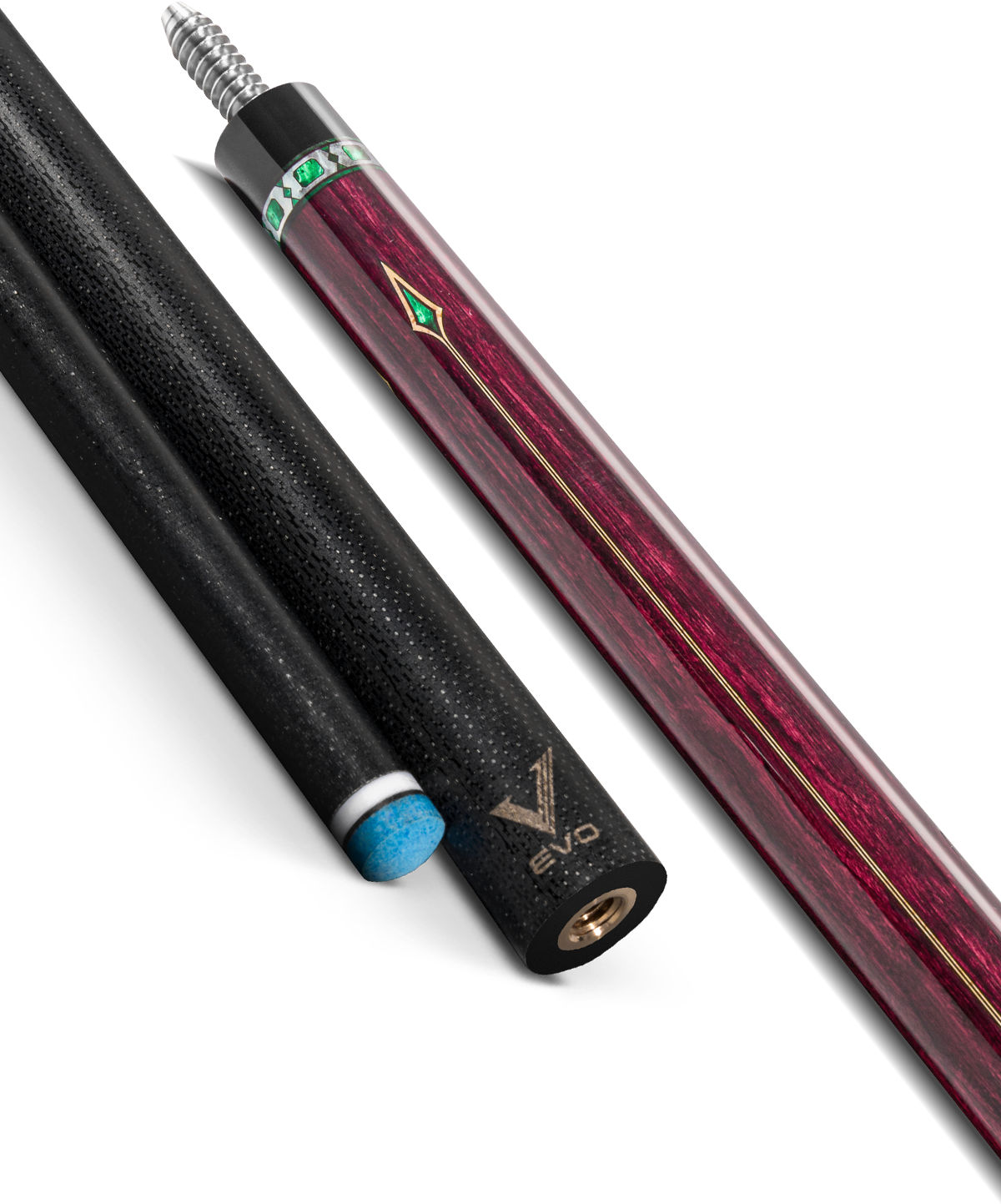 EVO Royale Garnet Crest No Wrap Pool Cue