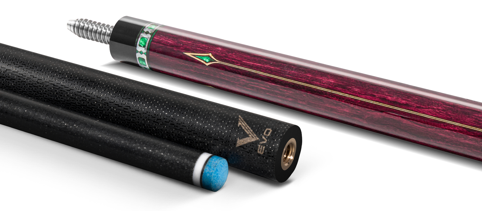 EVO Royale Garnet Crest No Wrap Pool Cue