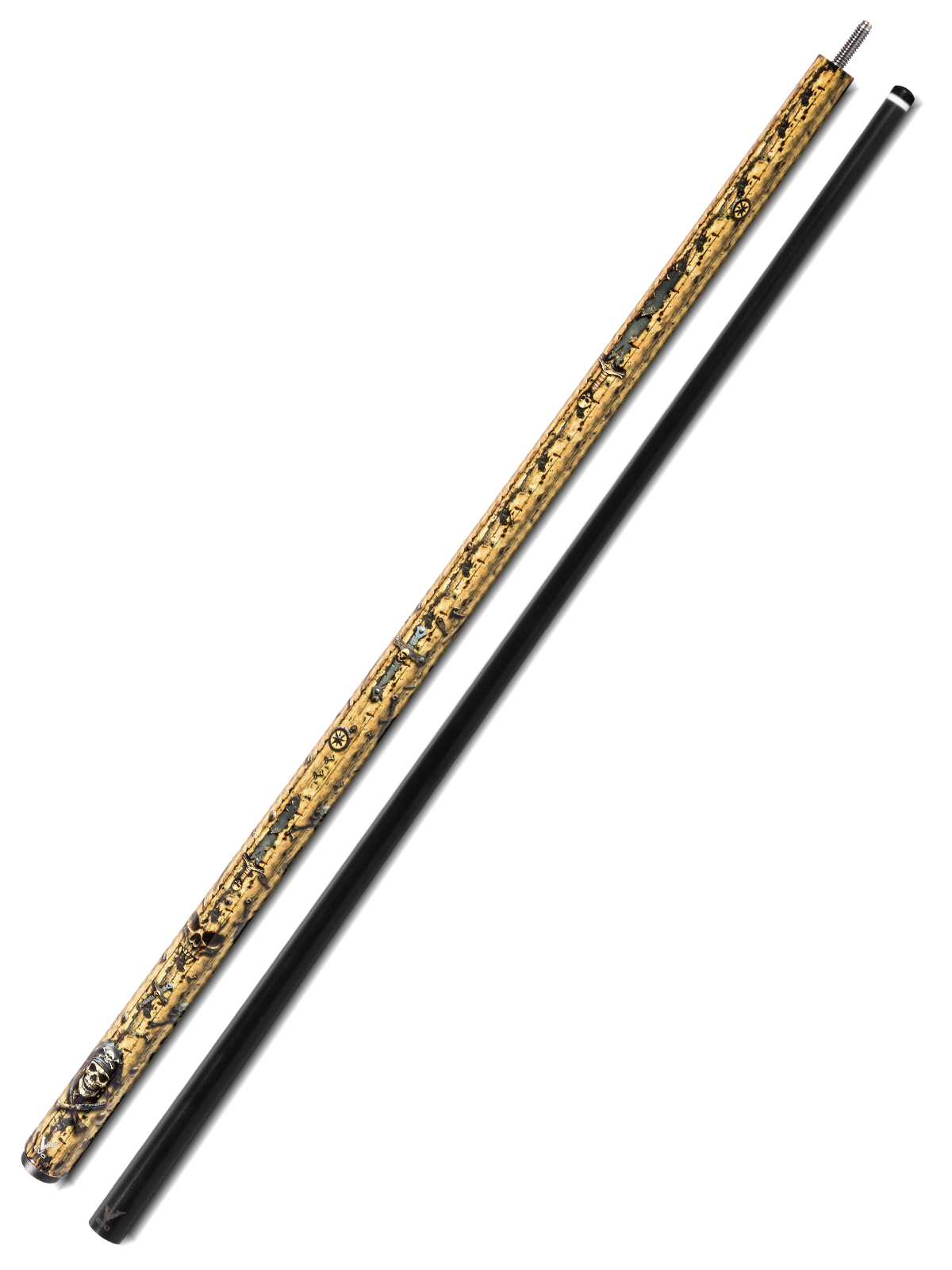 EVO Pirate Golden Plunder No Wrap Pool Cue