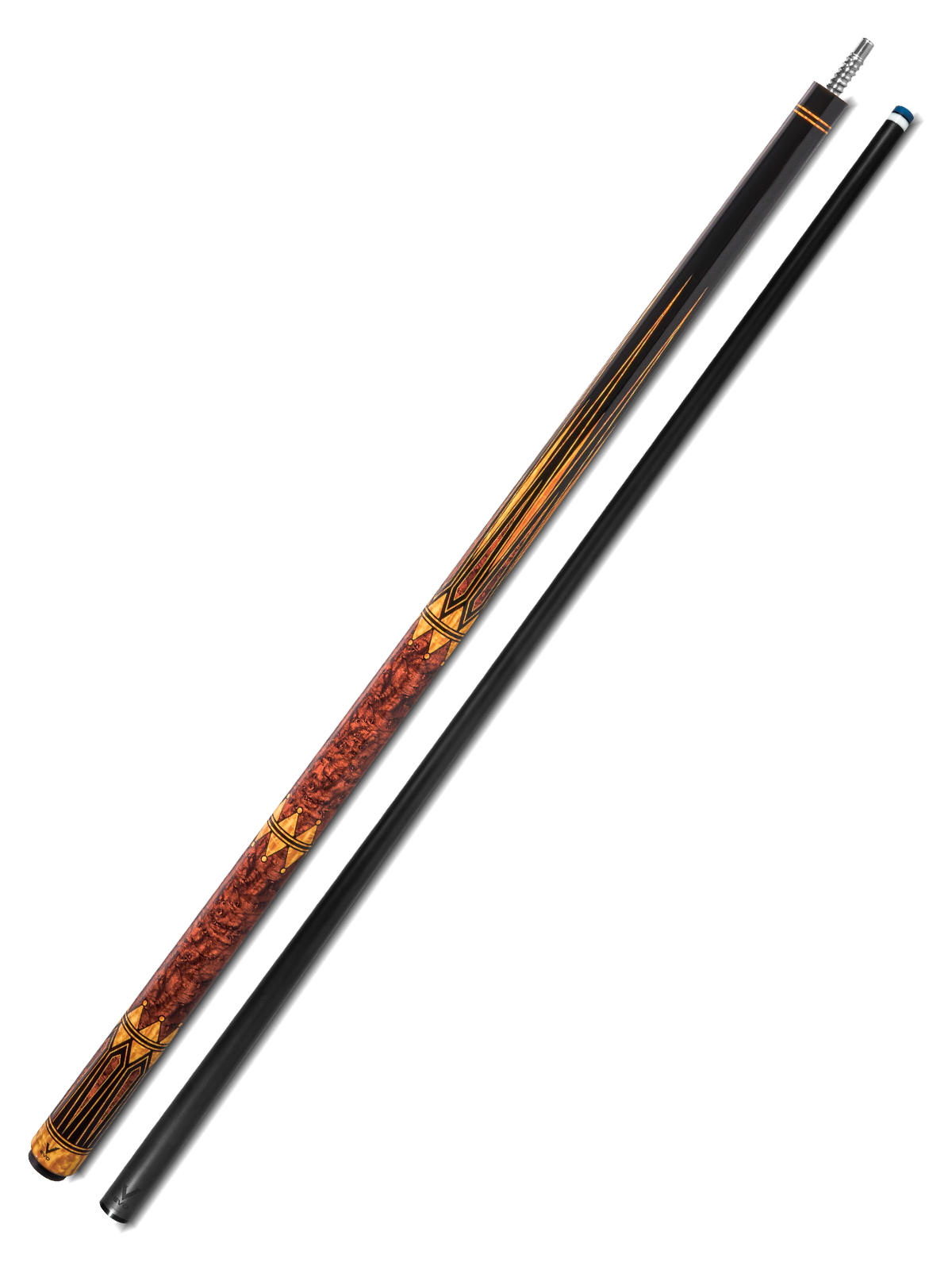 EVO Crystal Umber Crest No Wrap Pool Cue