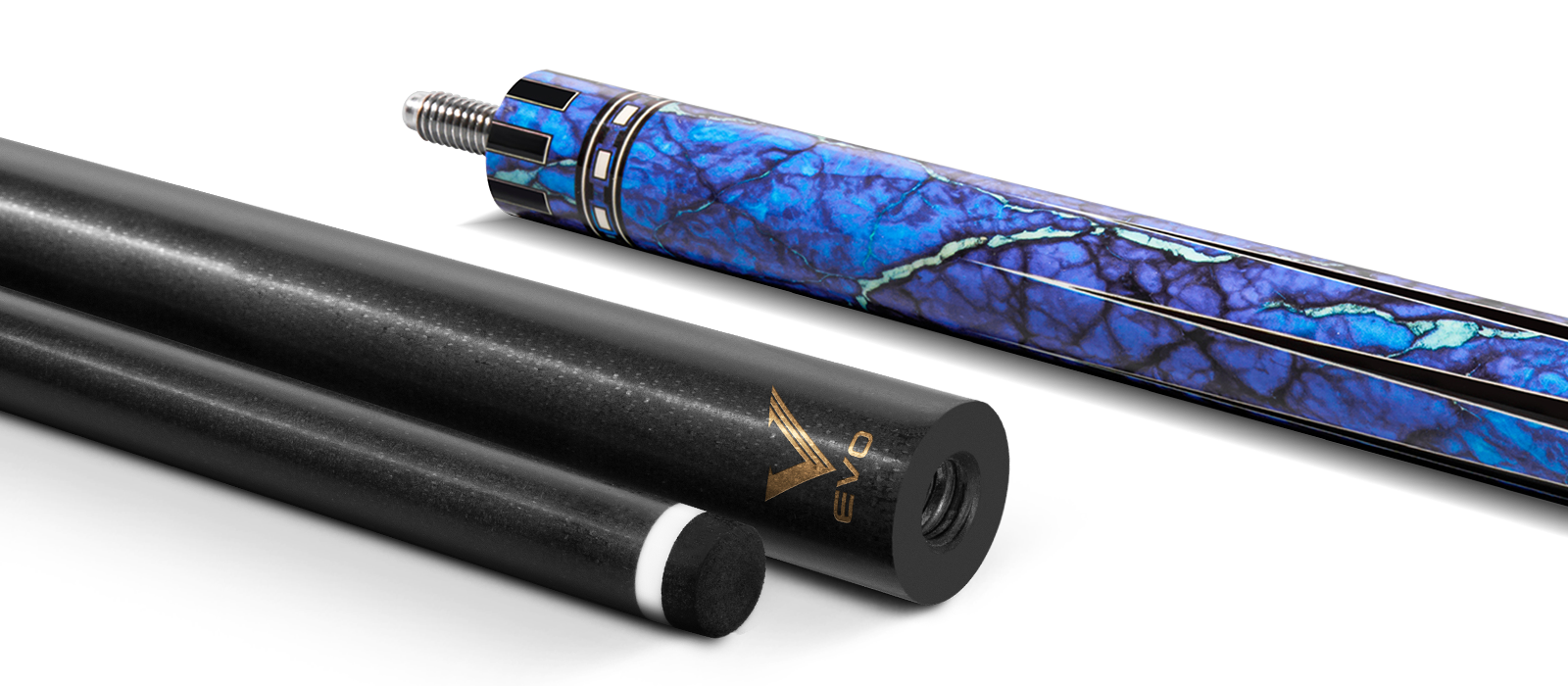 EVO Gemstone Skyflare No Wrap Pool Cue
