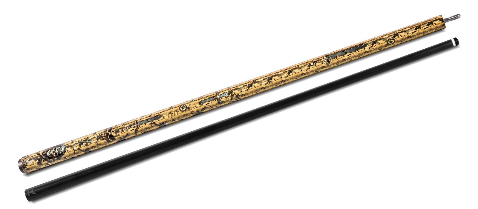 EVO Pirate Golden Plunder No Wrap Pool Cue
