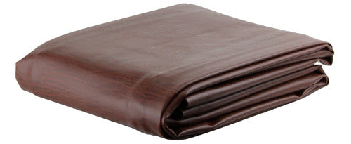 Pro Series Dark Brown Leatherette Pool Table Cover - 7 Foot