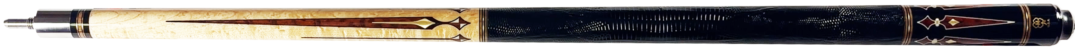 McDermott G Series Birdseye Maple Forearm with Snakewood/Brass/Bone Points Pool Cue