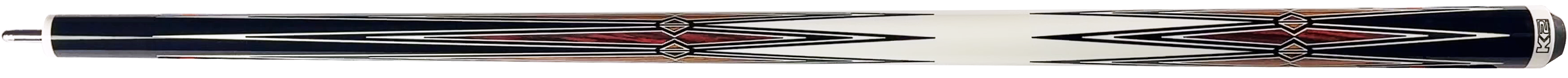 K2 KL131 Pool Cue - Cocobolo and Bocote Graphic