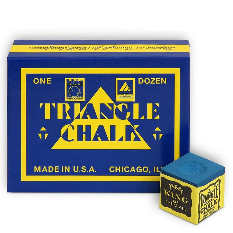 Triangle Billiard Chalk Blue Dozen