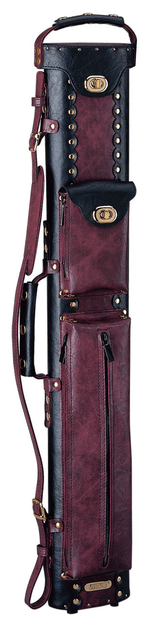 3X7 Instroke Black/Burgundy Vinyl Cowboy Case
