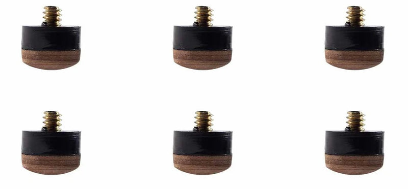 Yukon Screw On Pool Cue Tips 13mm 6 Pack