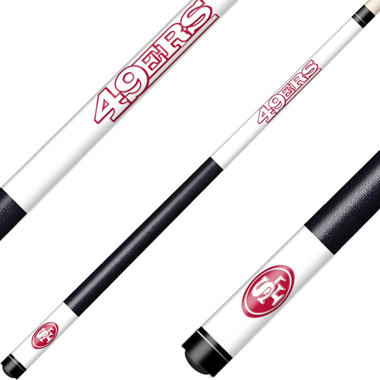 San Francisco 49ers Cue Laser Etched Billiard Cue