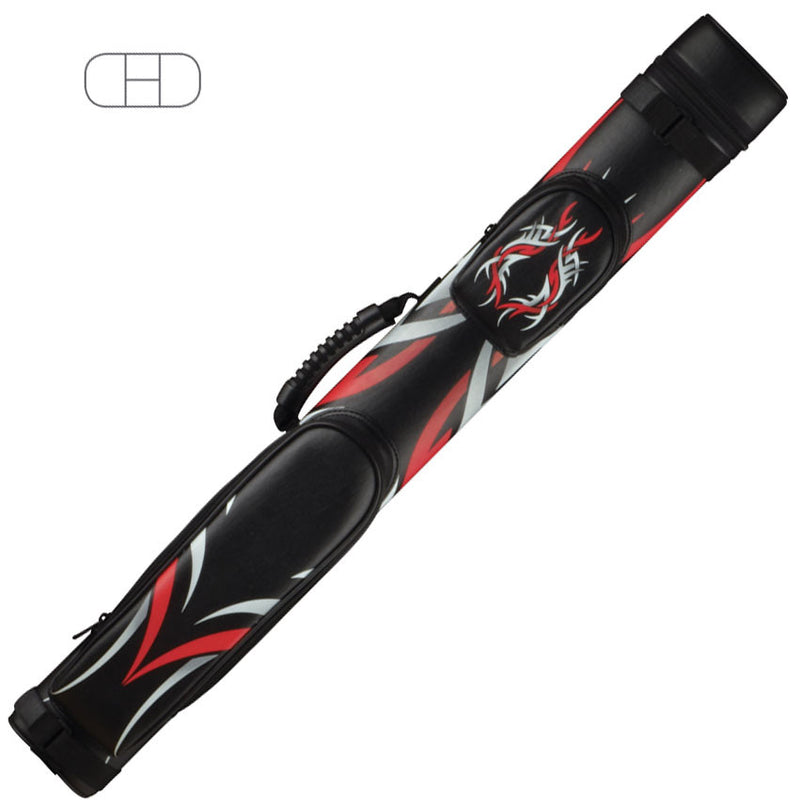 McDermott Designer 2x2 Hard Cue Case - Red Tribal