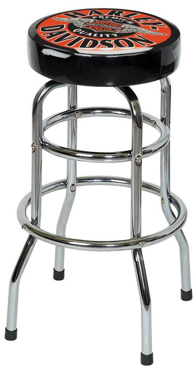 Harley Davidson Bar Stool Winged Bar and Shield