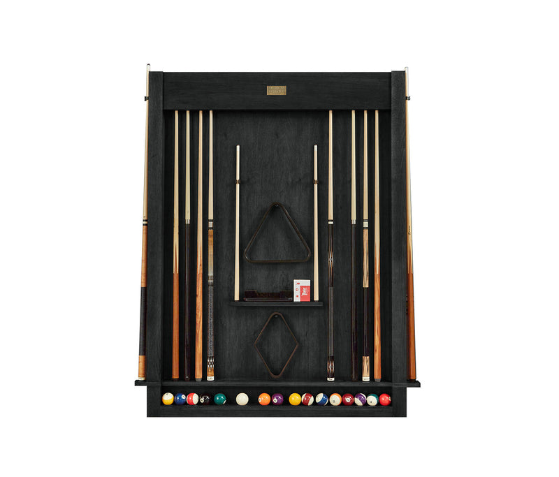 Alta Cue Rack Wall Mount 12 Cues - Black Ash