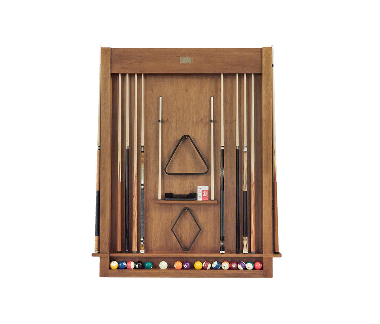 Alta Cue Rack Wall Mount 12 Cues - Brushed Walnut