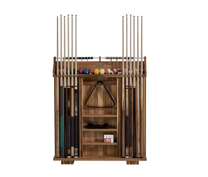 American Heritage Knoxville Freestanding 12 Cue Rack - Acacia Finish