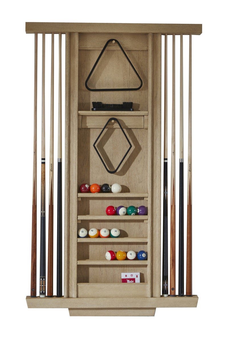 American Heritage Port Royal Wall Mount 8 Cue Rack - White Oak