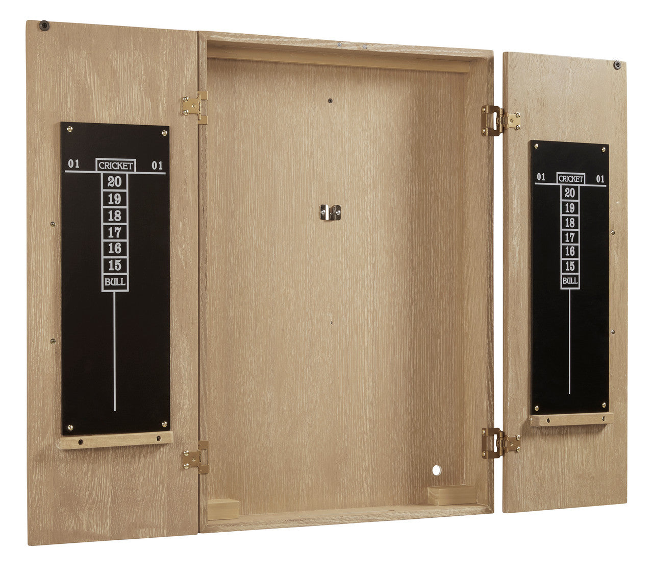 American Heritage Wall Mount Port Royal Dartboard Cabinet - White Oak