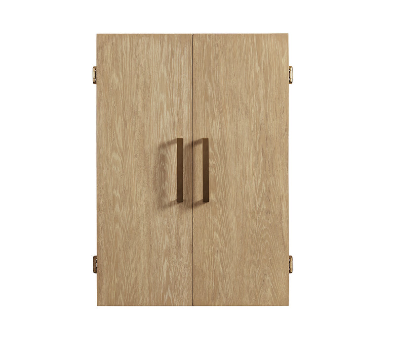 American Heritage Wall Mount Port Royal Dartboard Cabinet - White Oak