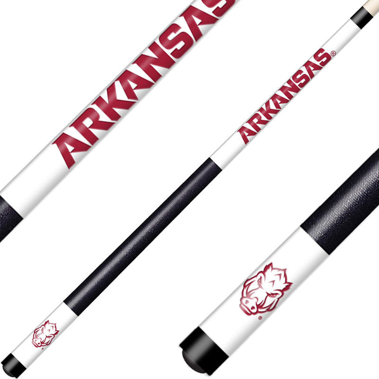 University of Arkansas Cue Laser Etched Billiard Cue