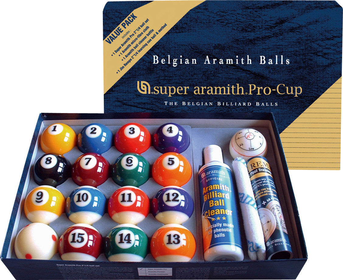 Super Pro Aramith Pool Balls - VALUE PACK