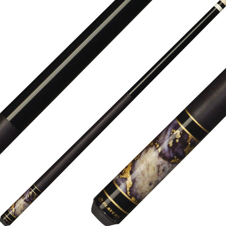 Players C-948 Classic Series Pool Cue - Obsidian Grey
