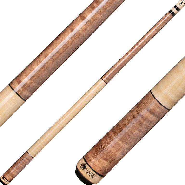 Lucasi LZC2 Antique Birdseye and Natural Maple Handle Cue