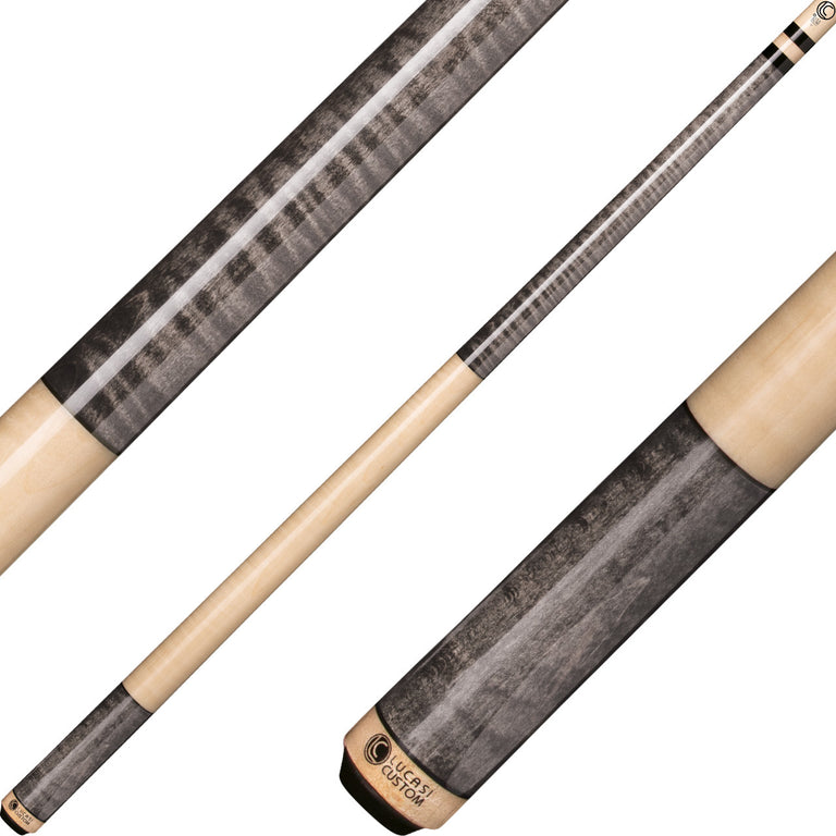 Lucasi LZC5 Smoke Grey Birdseye and Natural Maple Handle Cue