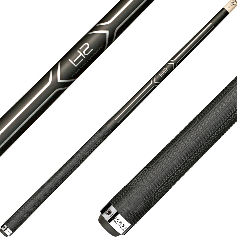 Lucasi LHC14 Hybrid Matte Black and Metallic Silver Cue