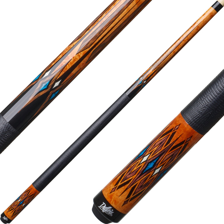 Dufferin D-SE43 Play Cue - Black and Antique Curly Maple