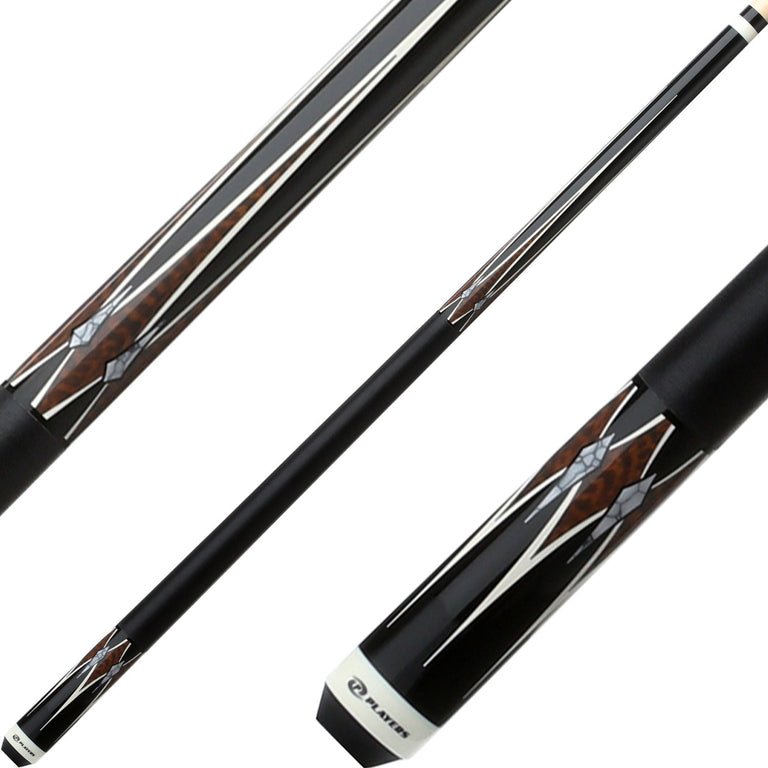 Players G3400 Graphic Cue - Midnight Black with Snakewood