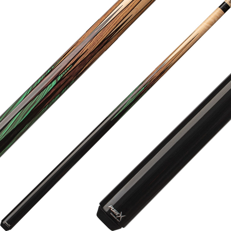 Pure X HXTSN2 Sneaky Pete Cue with Green Diamonds