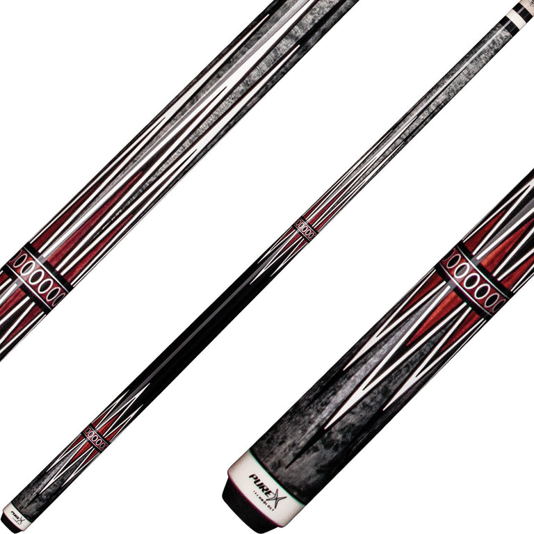 Pure X HXT67 Cue - Smoke Grey Forearm with Cocobolo Points