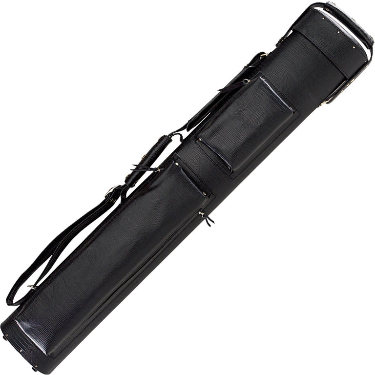 Pro Series Cue Case 4B/8S Lizard Leatherette Black PS548