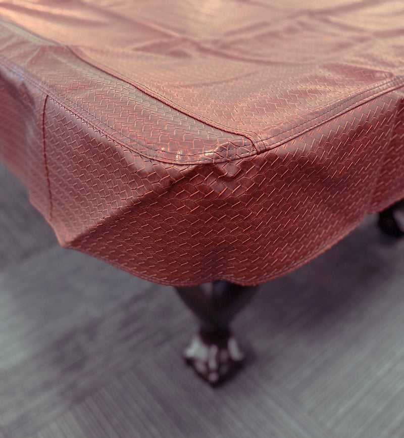 Championship Westex Pool Table Cover 9' Braided Burgundy