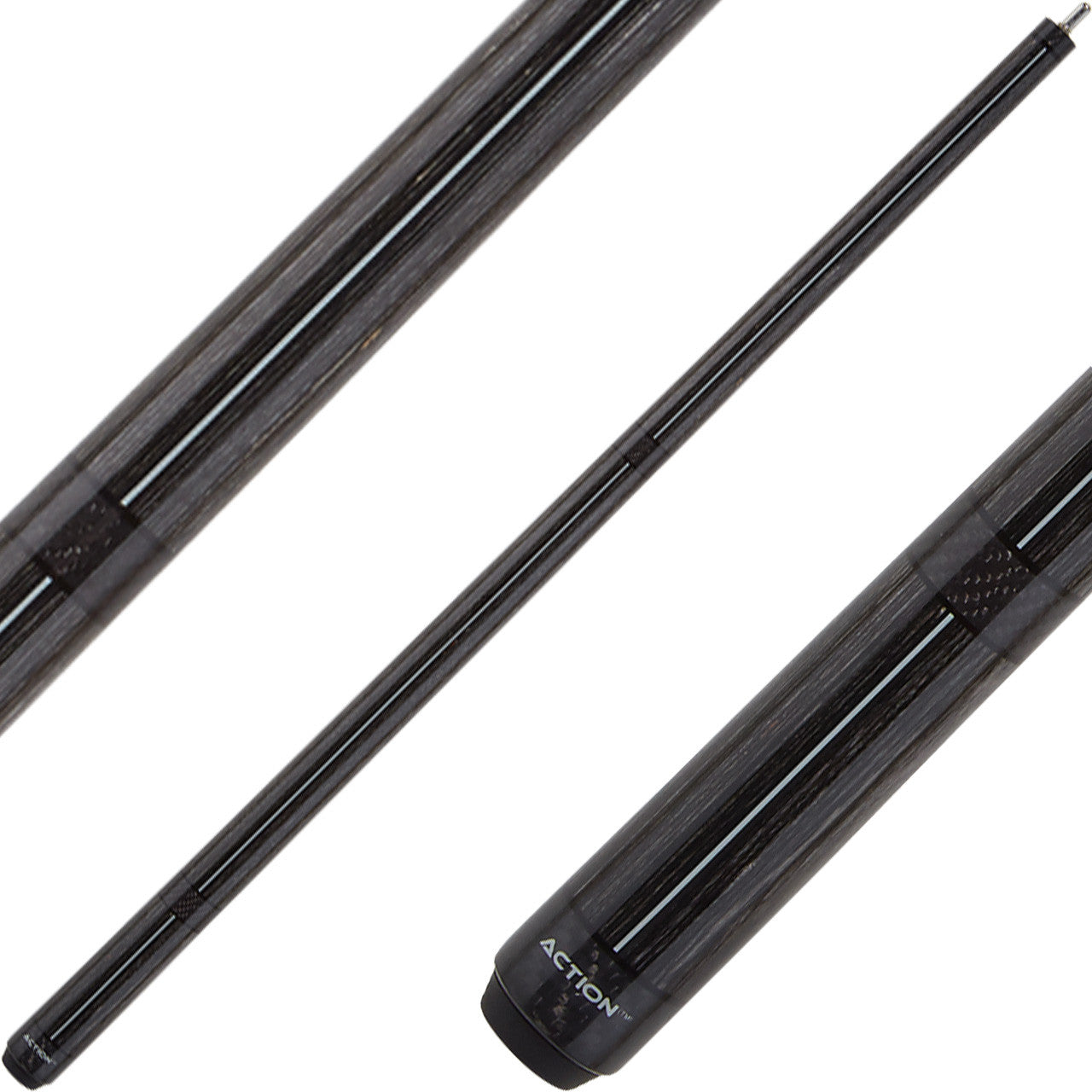Action ACCF02 Pressed Wood Cue - Grey with White Stripe