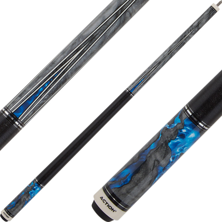 Action ACT157 Fractal Cue - Grey with Blue 2