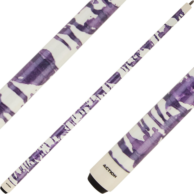 Action VAL37 Value Cue - White with Purple Splatter