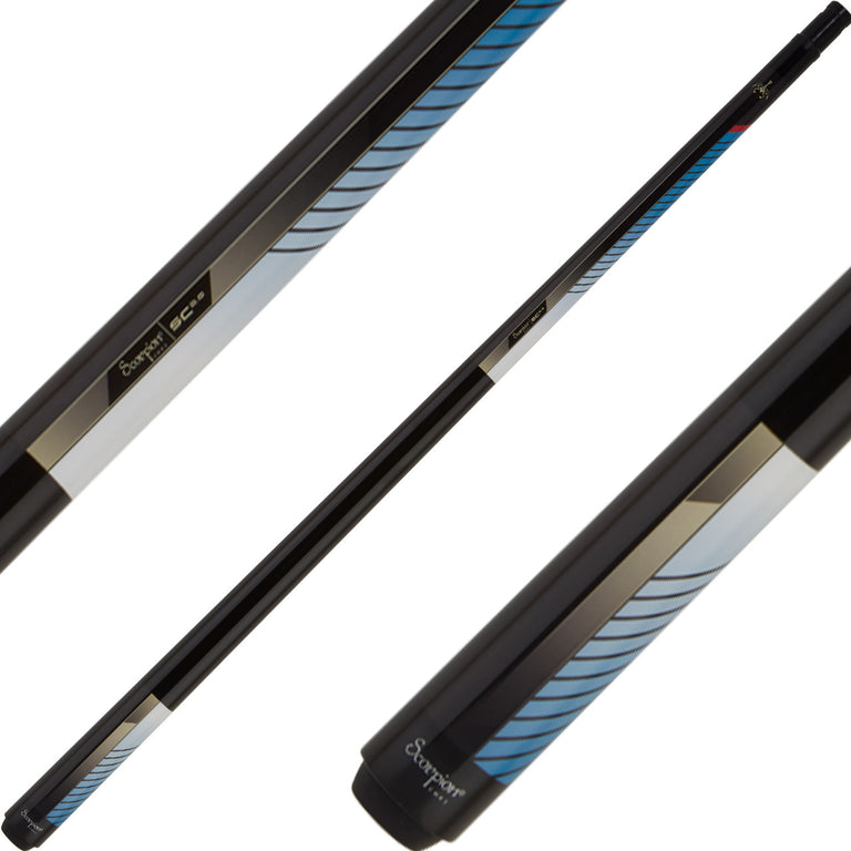 Scorpion SCO114 Pool Cue - Red Stripe