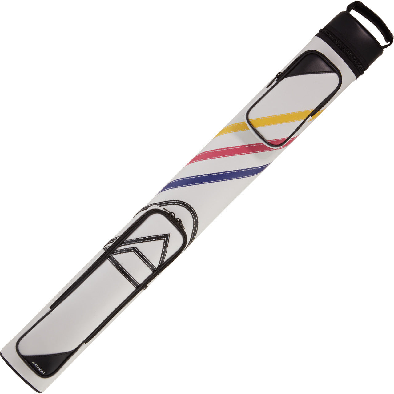 Action Sport 2x2 Hard Cue Case - White