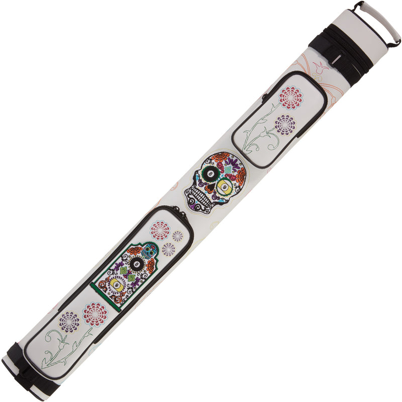 Action Calavera 2x2 Hard Cue Case - White