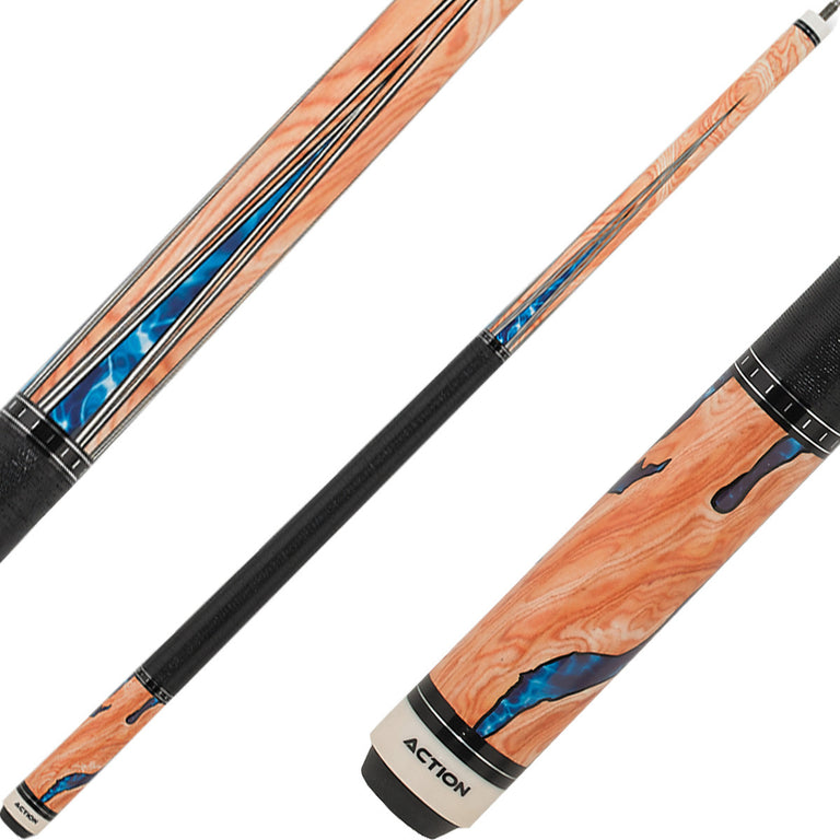 Action ACT153 Fractal Cue - Blue Burl