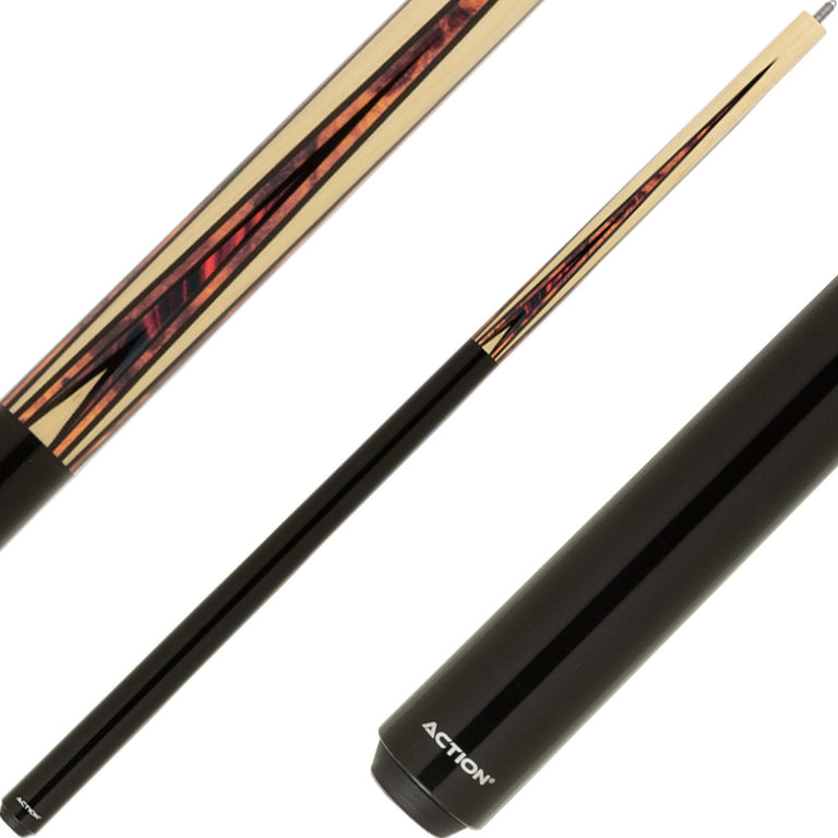 Action ACT170 Fractal Cue - Black with Burl Points