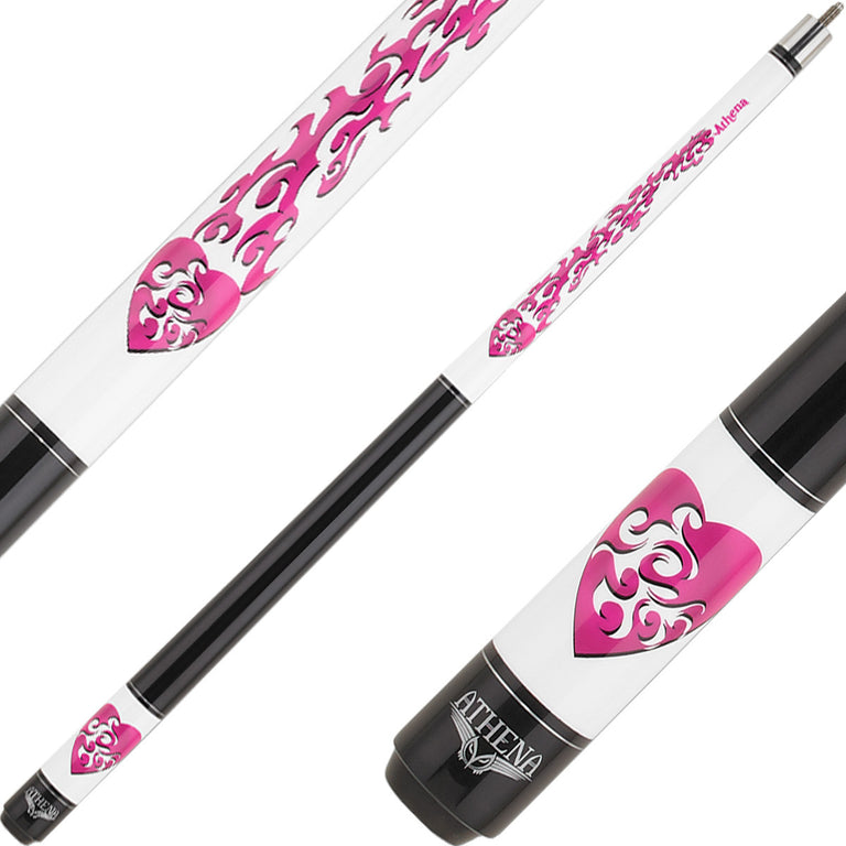 Athena ATHJR1 52" Junior Cue - Pink Tribal Heart