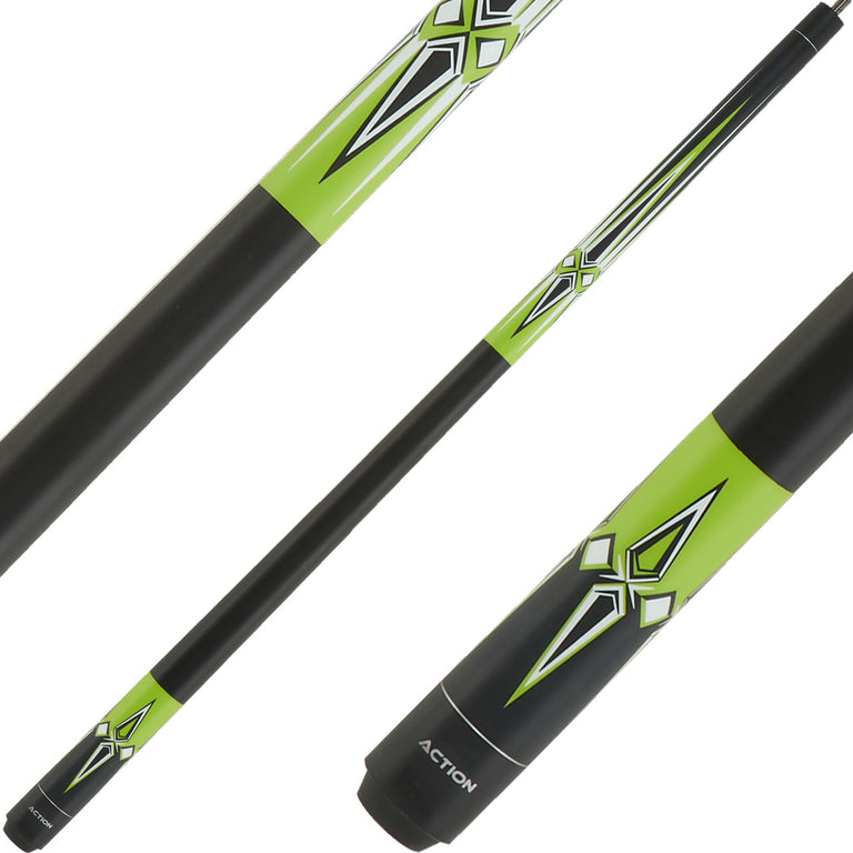 Action IMP61 Impact Cue - Green Diamonds