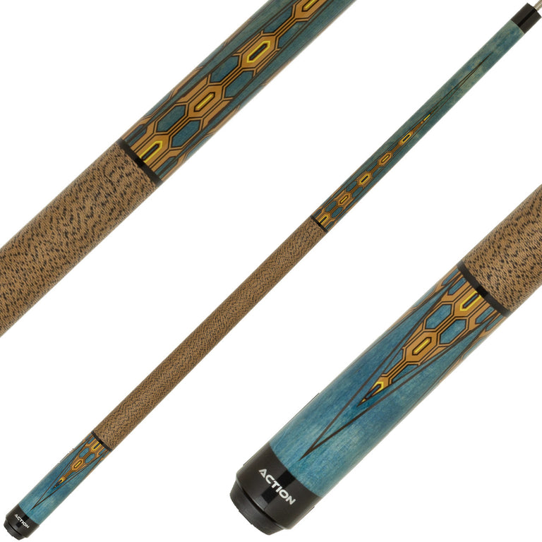 Action IMP69 Impact Cue - Blue with Brown Link Points