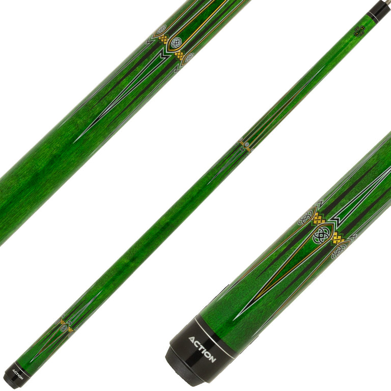 Action IMP71 Impact Cue - Green Stained Points