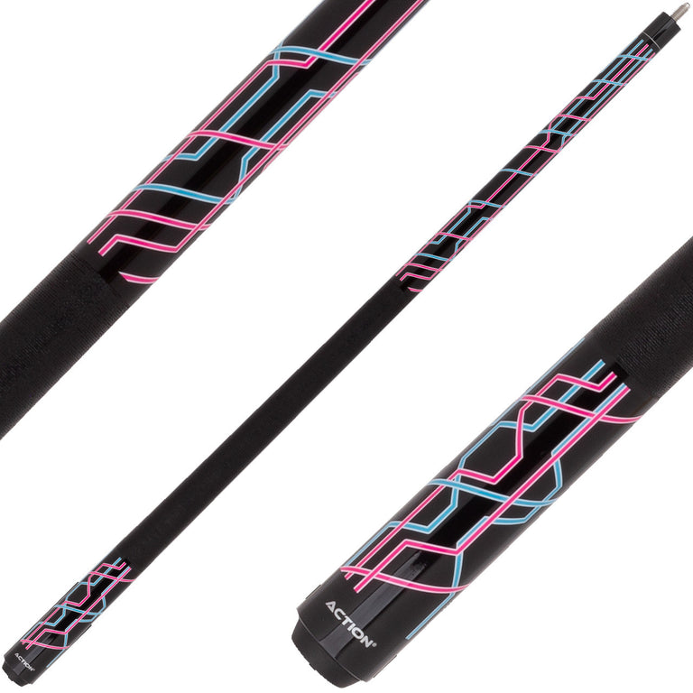 Action IMP78 Impact Cue - Blue and Purple Graphic