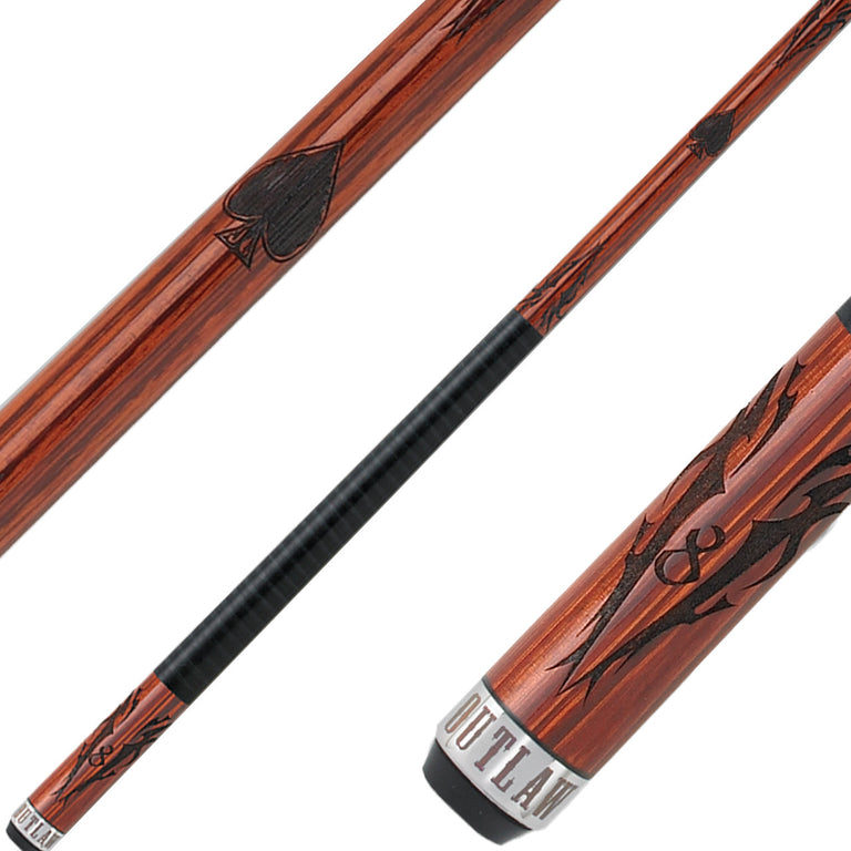 Outlaw OL24 Cue - 8 Ball Lightning