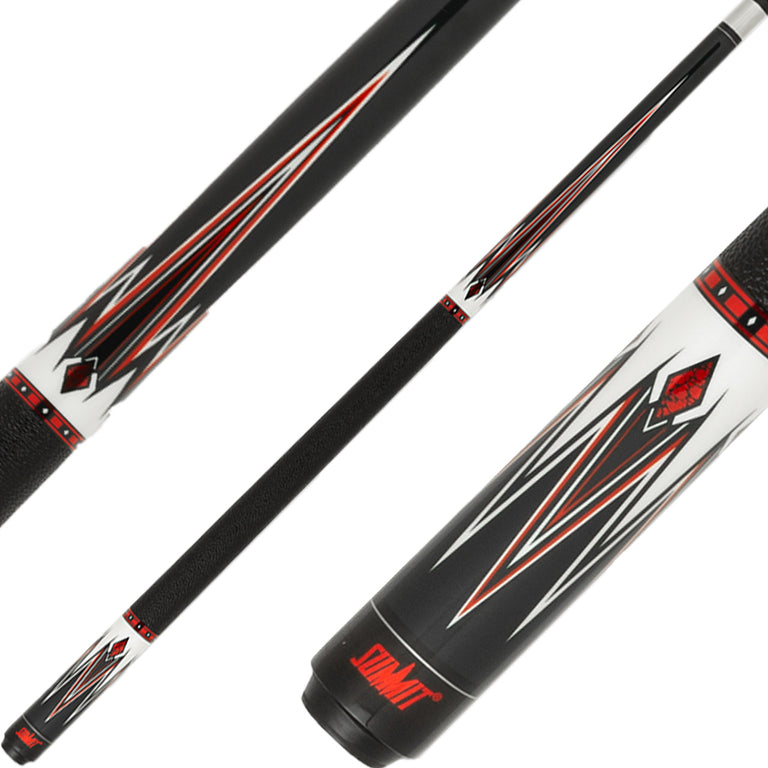 Summit SUML09 Pool Cue - Black with Red Points