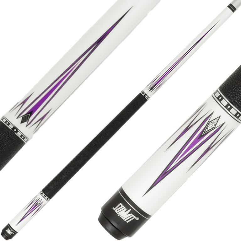 Summit SUML10 Pool Cue - White with Blue Points